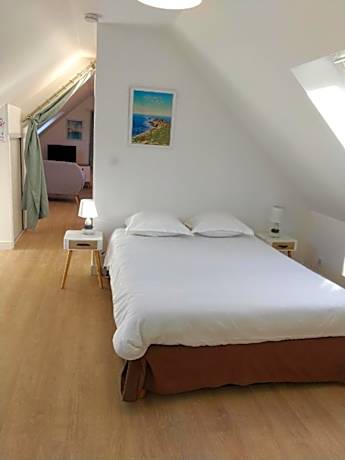 Gite bigouden-Appartement-Salle d'eau-Vue sur la campagne