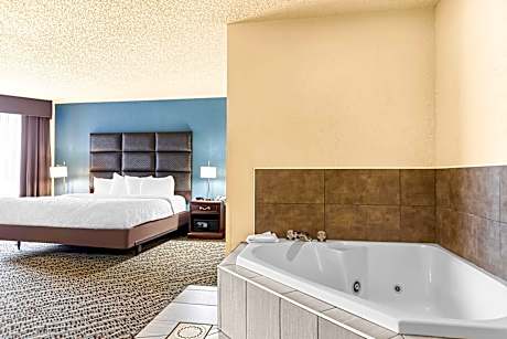 SUITE-1 KING BED,NSMK,WHIRLPL,WETBAR,42IN LED TV,MICRFG,FULL BREAKFAST