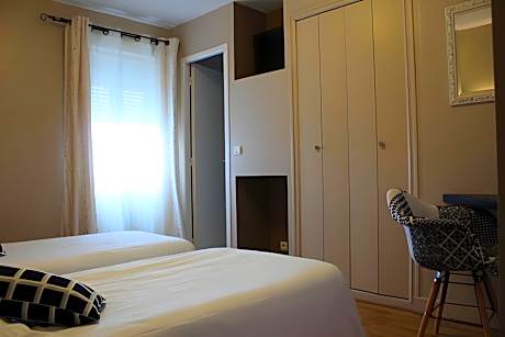 Twin-Standard-SDB privée avec douche-Vue sur la cour
