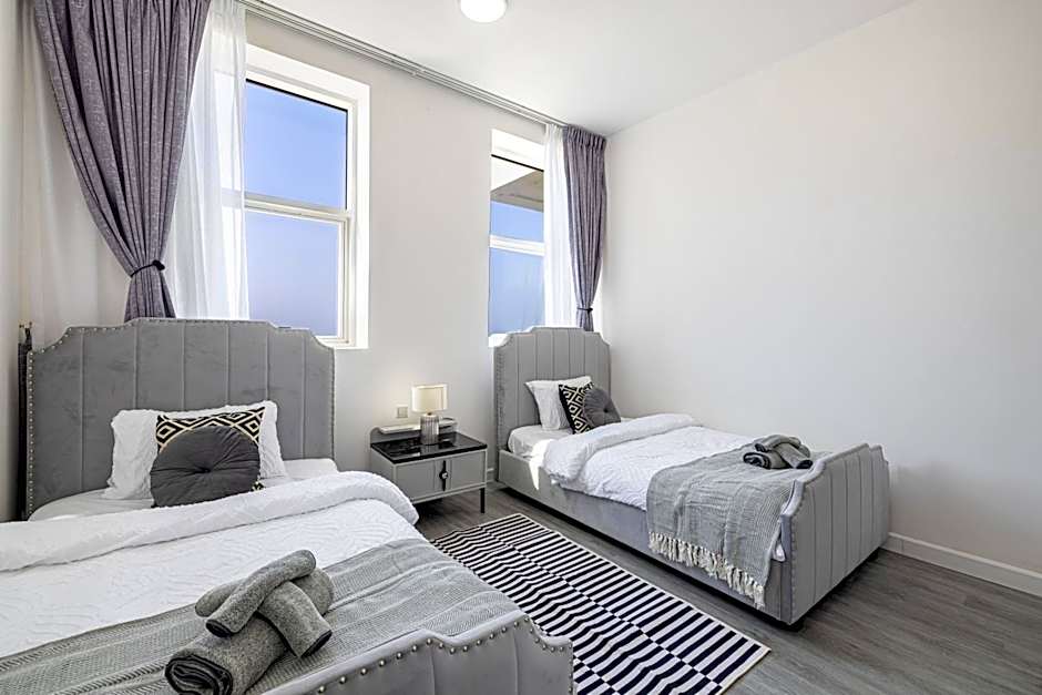 Sleek nordic style seaview condo