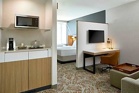 Two-Bedroom Suite with One King Bed, Set of Bunk Beds and Trundle Sofa
