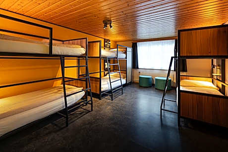 Bed in 6-Bed Female Dormitory Room with Shared Bathroom