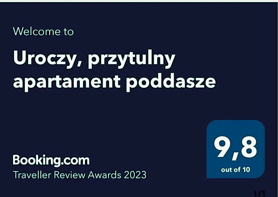 Uroczy, przytulny apartament poddasze