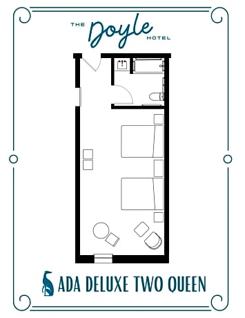 Queen Room with Two Queen Beds - Disability Access