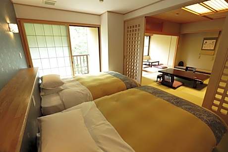 Room with Tatami Area and Shared Bathroom