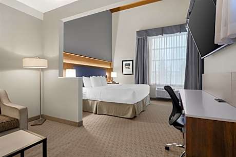 SUITE-1 KING BED,NSMK,PILLOW,FLATSC,SOFBD,MICRFG,FULL BREAKFAST