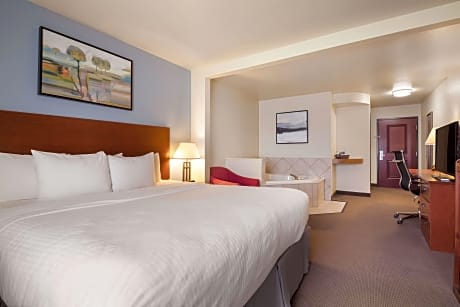 1 King Bed  Non-Smoking Whirlpool Smart Tv Microwave And Refrigerator Walk In Shower Full Breakfast