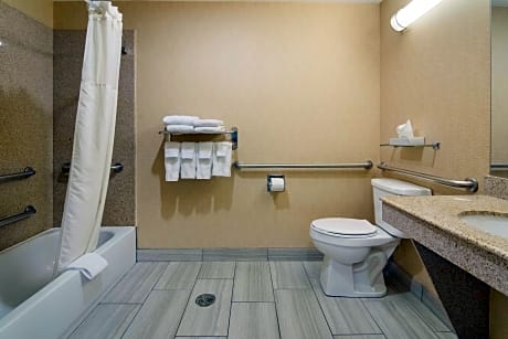 Accessible - 1 King, Mobility Accessible, Communication Assistance, Bathtub, Wi-Fi, Non-Smoking, Continental Breakfast