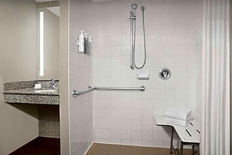 1 King Mobility Accessible W/Roll In Shower