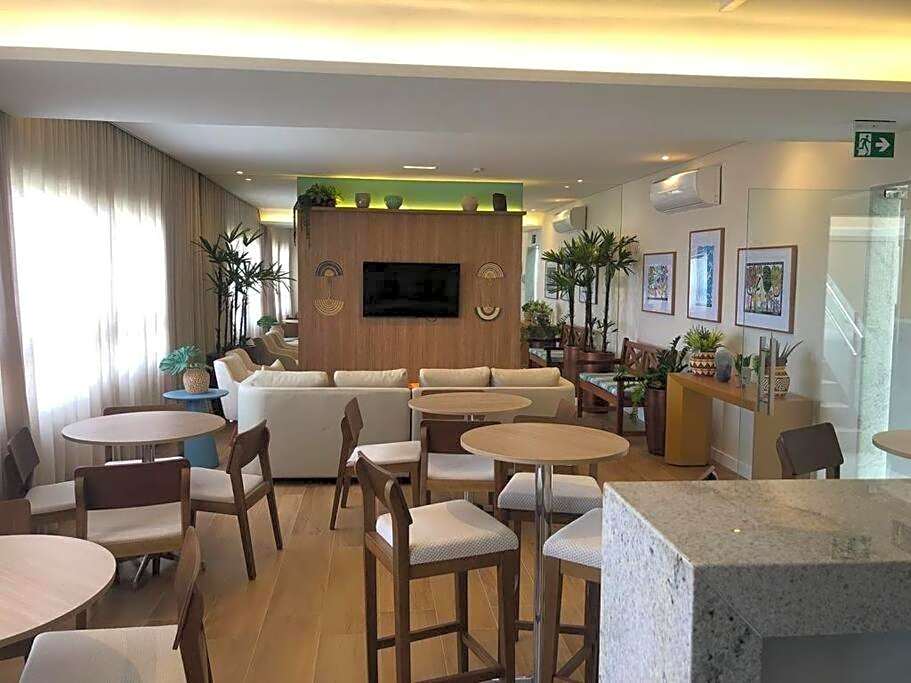 Studio aconchegante em frente a praia