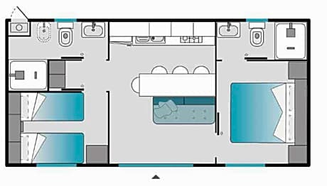 Two-Bedroom Deluxe Mobile Home