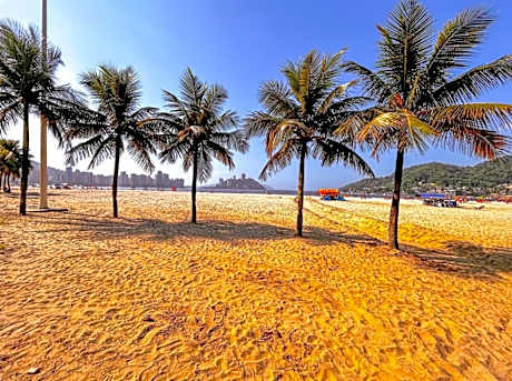 Apto a poucos metros da Praia do Gonzaguinha SP