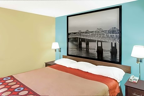 1 King Bed Mobility Accessible Room Smoking