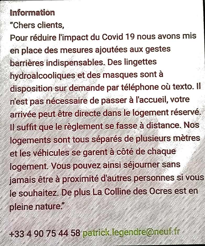 La Colline des Ocres Village de vacances 3 étoiles