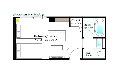 Villa Twin room - Annex