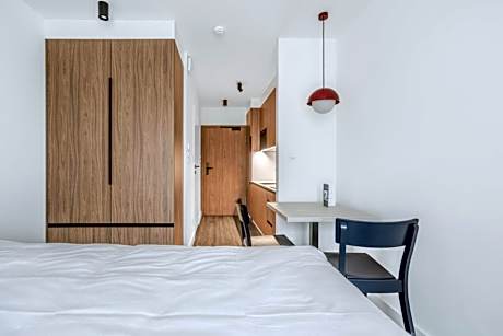 Compact studio with balcony