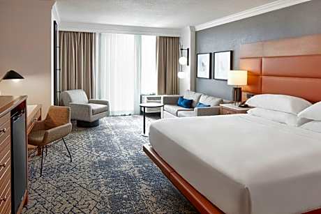 Guest room, 1 King, Poolside view