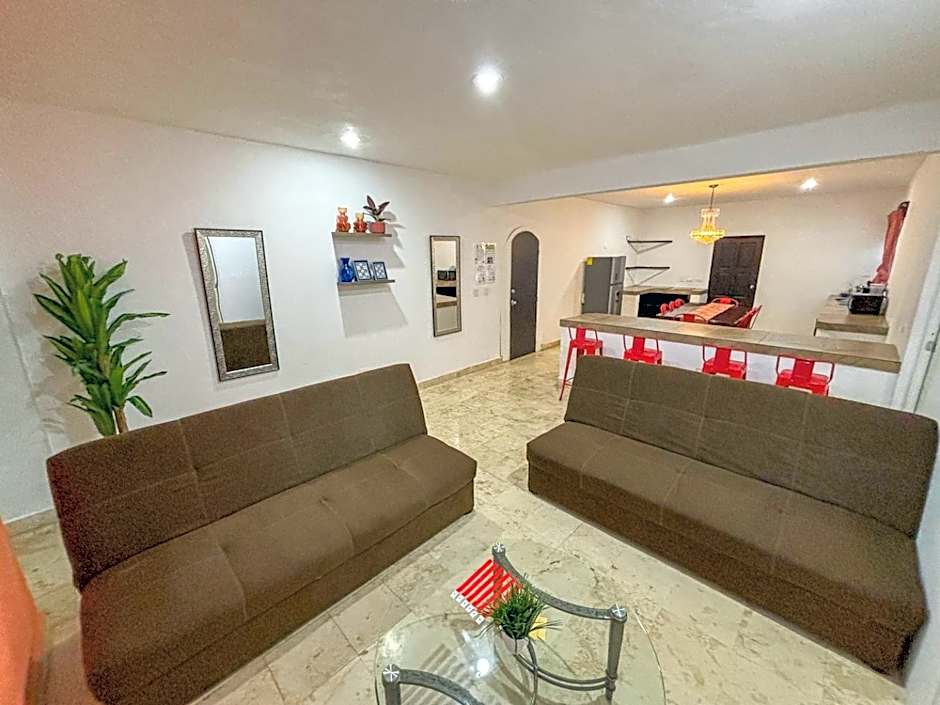 "Spacious Suite with 4 Bedrooms and Amenities"