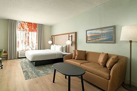Studio with King Bed and Roll-In Shower - Mobility Access/Hearing Accessible