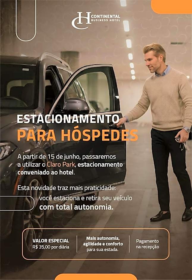 Hotel Continental Business - 200 metros do Complexo Hospitalar Santa Casa