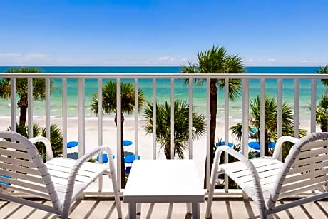  1 KING BED WITH BALCONY-GULF VIEW - COMP WIFI - SWEET DREAMS EXPERIENCE BED - REFRIGERATOR-SATELLITE PKG W/HBO-CLOCK W/MP3 -