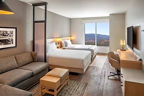 Queen Suite with Two Queen Beds with Sofa Bed and Roll-In Shower - Disability Access