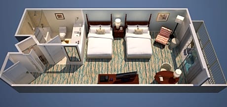 Room Two Double Beds