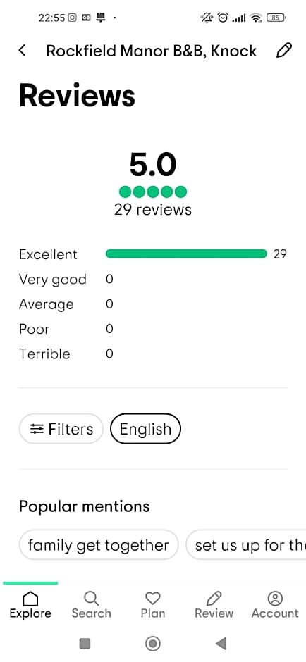 Rockfield Manor B&B, Knock