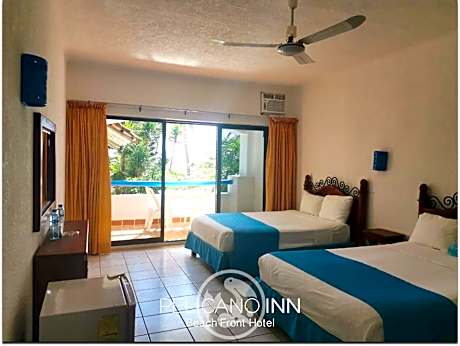 Double Room with Two Double Beds and Garden View