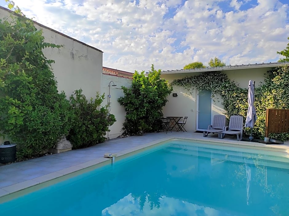 Chambre direct piscine