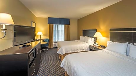 2 QUEEN BEDS NONSMOKING, HDTV/FREE WI-FI/32IN PLASMA TV/FRIDGE/MICROWV, WORK AREA/HOT BREAKFAST INCLUDED