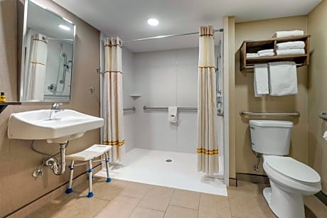 Queen Room with Two Queen Beds and Mobility Accessible Roll-In Shower