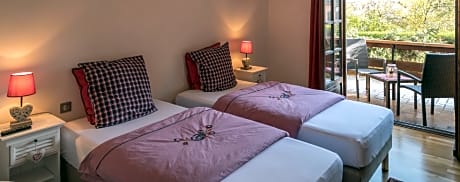 Double ou Twin-Supérieure-Salle de bain privée séparée-Balcon-Coeur d'Alsace