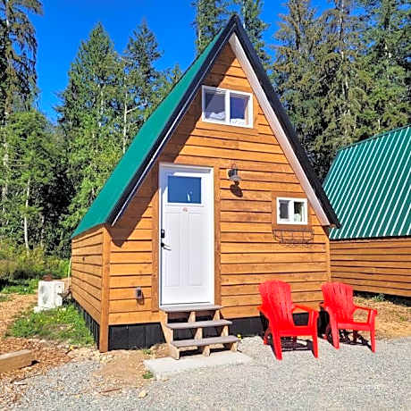 Mushroom theme cabin on 33 Acre Farm