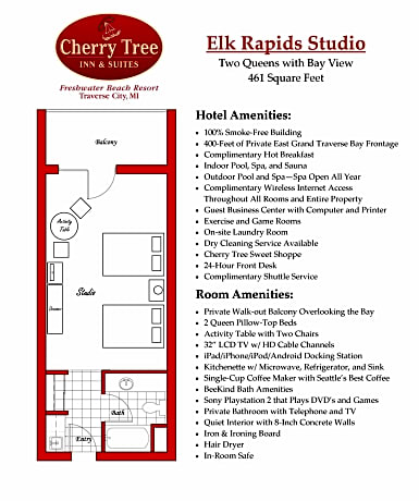 Double Queen Studio with Bay View