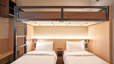 Standard Room with Two Single Beds and One Bunk Bed