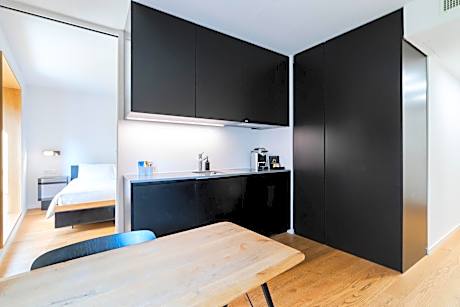 Deluxe One-Bedroom Apartment with Garden View