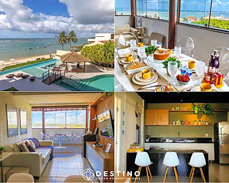 Cobertura em Barra Bali, Exclusiva Pé na Areia, Luxo e Vista Deslumbrante - Destino BSM 402