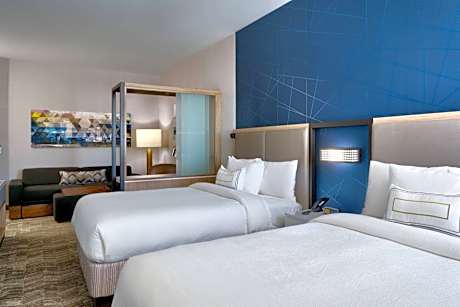 Suite with Two Queen Beds, Sofa Bed and mountain View