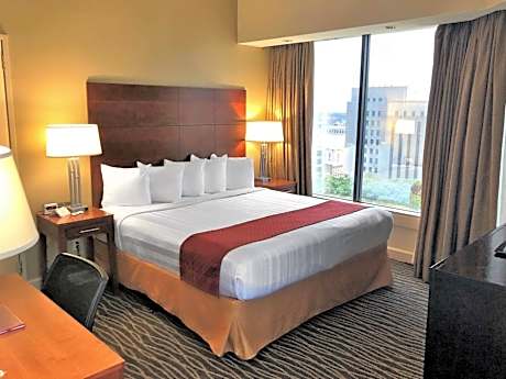 King Room with Mobility Accessible Roll-In Shower and View