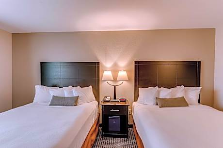 2 Queen Beds, Non-Smoking, High Speed Internet Access, Refrigerator, Coffee Maker, Iron And Ironing 