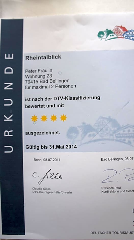 Ferienhaus Rheintalblick