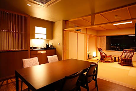 2F Special Room Villa Mizu no Hoshi with Onsen Open-Air Bath, Dining Area