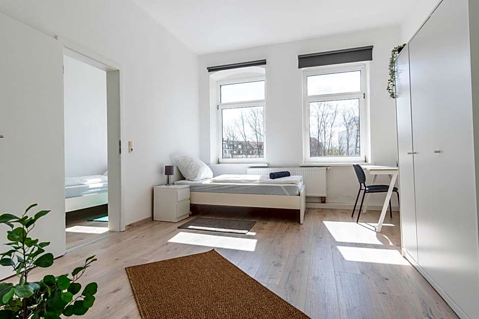 Komfortable Monteursunterkunft: 4-Zimmer-Wohnung mit getrennten Betten