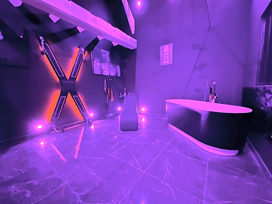 Loveroom de luxe - Thème 50 nuances de grey maison privative spa insolite