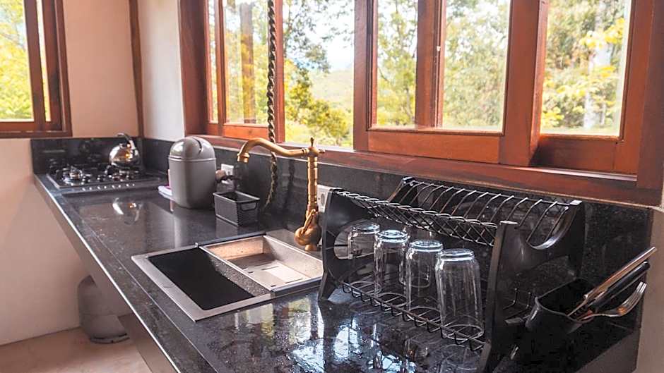 Ecocasa azul - Chalé na mata