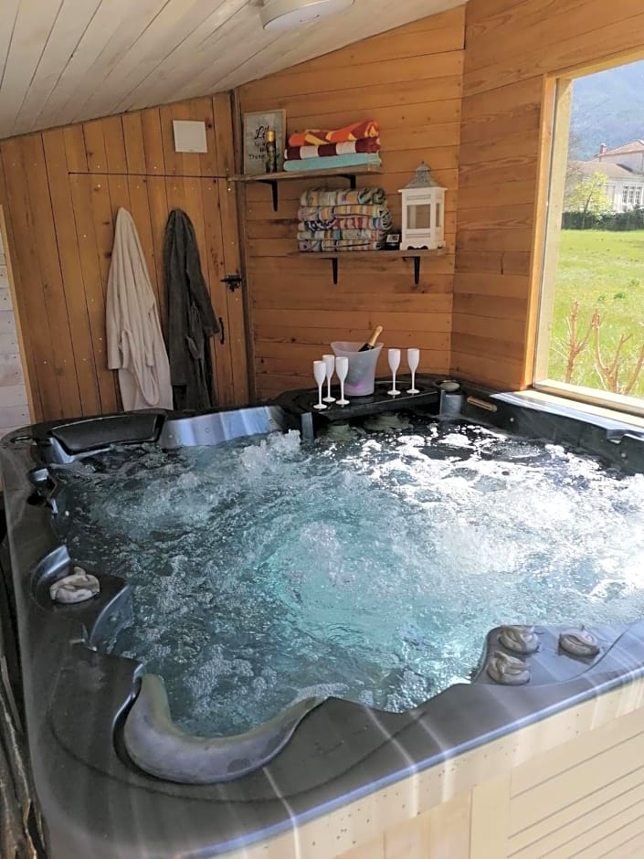 Chambre avec jacuzzi privatif "le pêcher"