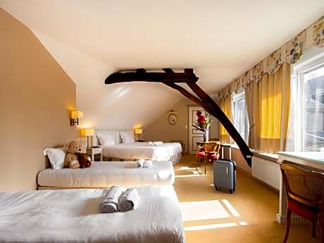 Family Room with One Double Bed and Two Single Beds