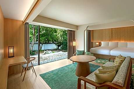 Jr. Suite Onsen, Junior Suite, 2 Twin, Sofa bed, Garden view