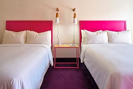 Queen Room with Two Queen Beds with Pool View - Ground Floor